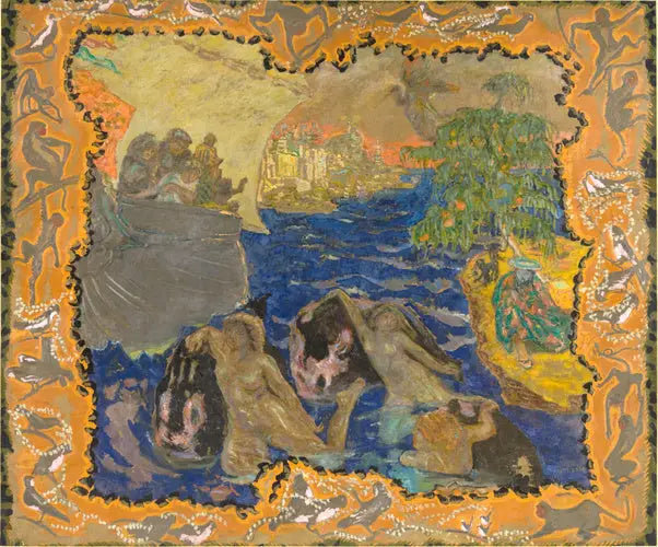 Jeux d'eau - Pierre Bonnard image 1 reproduction de peinture à l’huile