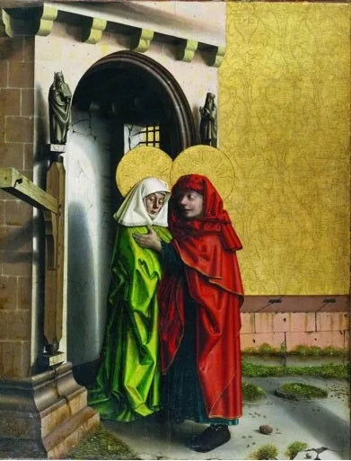 Joachim e Anna alla porta dorata - Konrad Witz