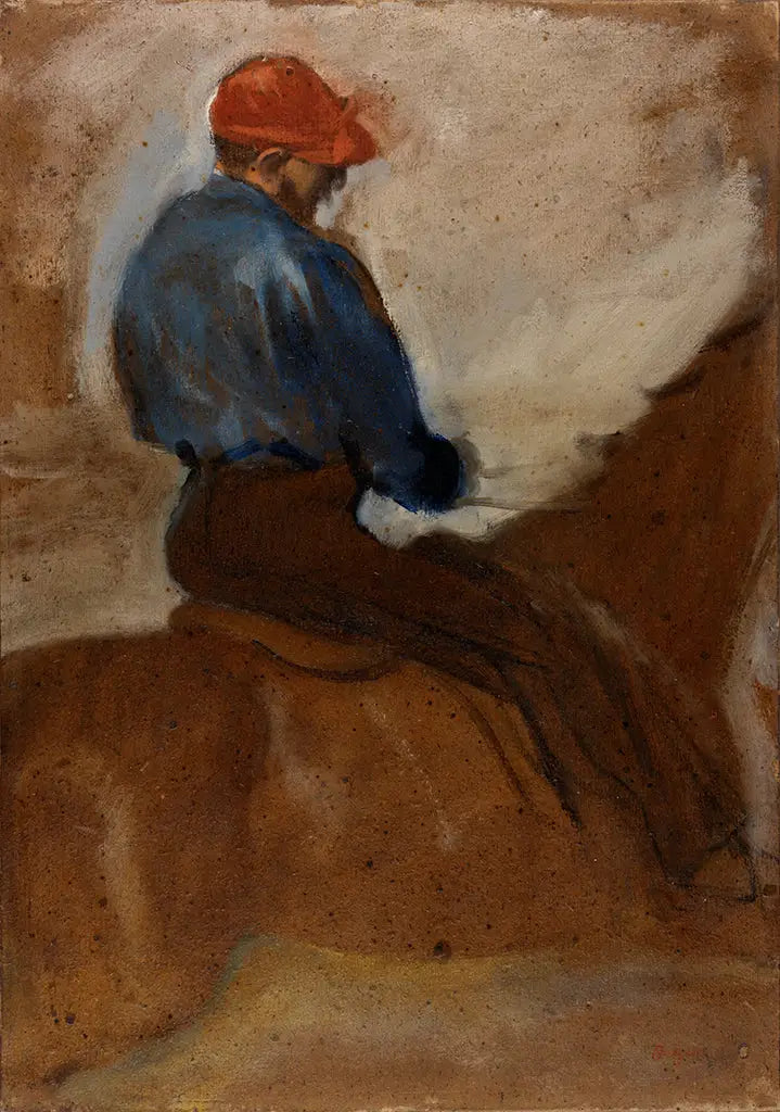 Jockey con berretto rosso - Edgar Degas