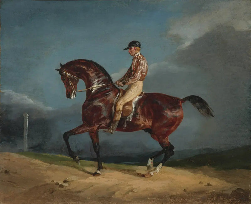 Jockey che monta un cavallo da corsa - Théodore Géricault