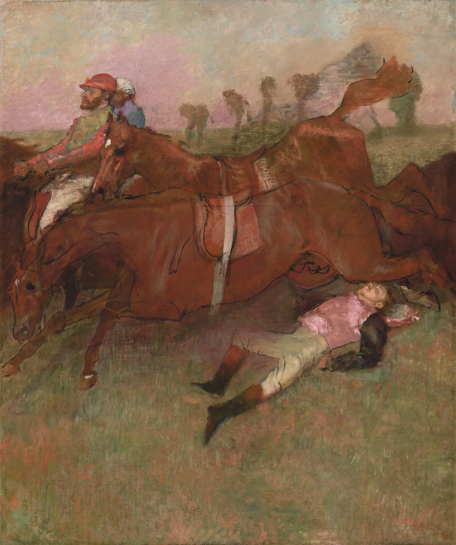Scena del salto ostacoli: Il fantino caduto - Edgar Degas