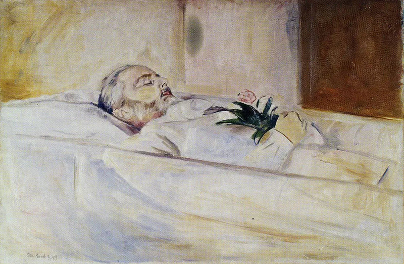John Hazeland sul suo letto di morte - Edvard Munch