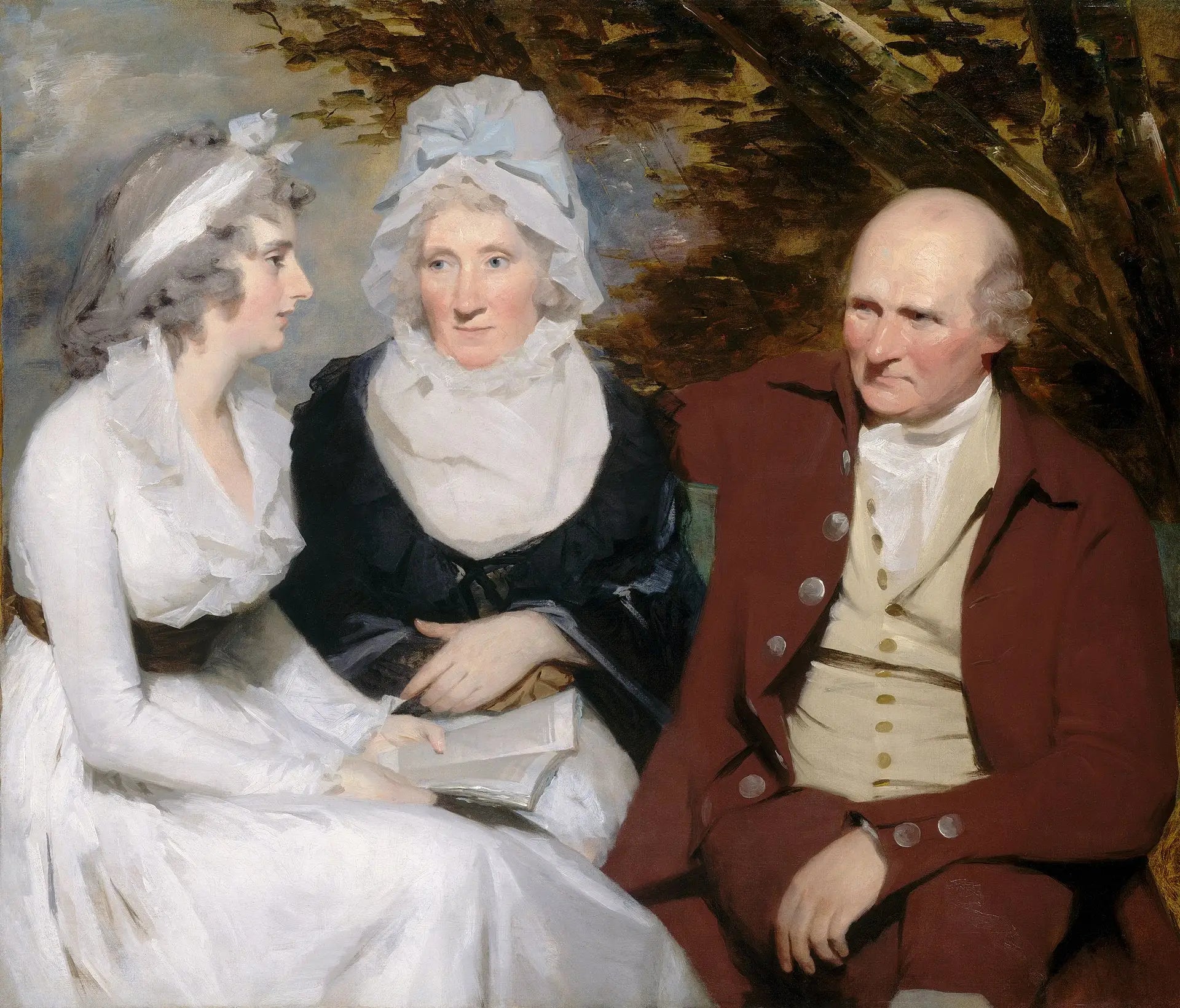 John Johnstone, Betty Johnstone et Mlle Wedderburn - Henry Raeburn image 1 reproduction artisanale de tableau