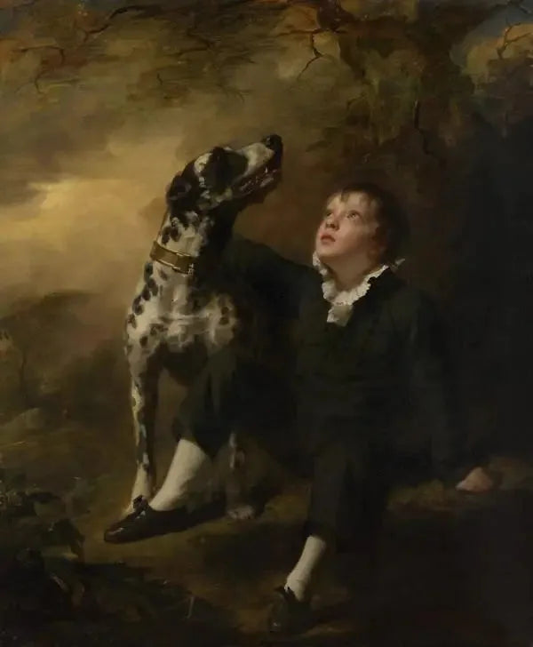 John Stuart Hepburn Forbes, plus tard 8e baronnet de Monymusk, de Fettercairn et de Pitsligo, 1804 - 1866 - Henry Raeburn image 1 copie peinte à la main à l’huile