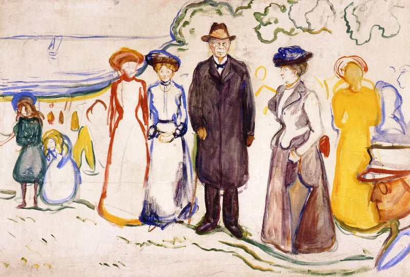 Jonas Lie con la sua famiglia - Edvard Munch