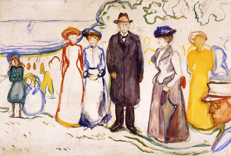 Jonas Lie con la sua famiglia - Edvard Munch