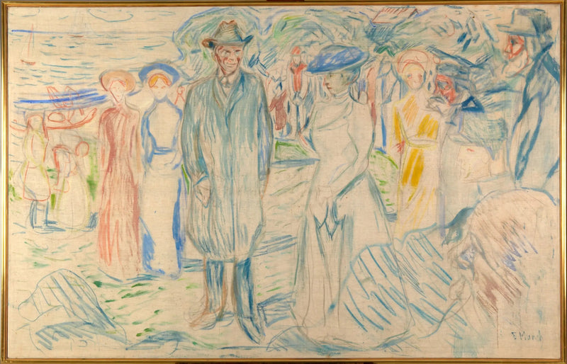 Jonas Lie con la sua famiglia - Edvard Munch