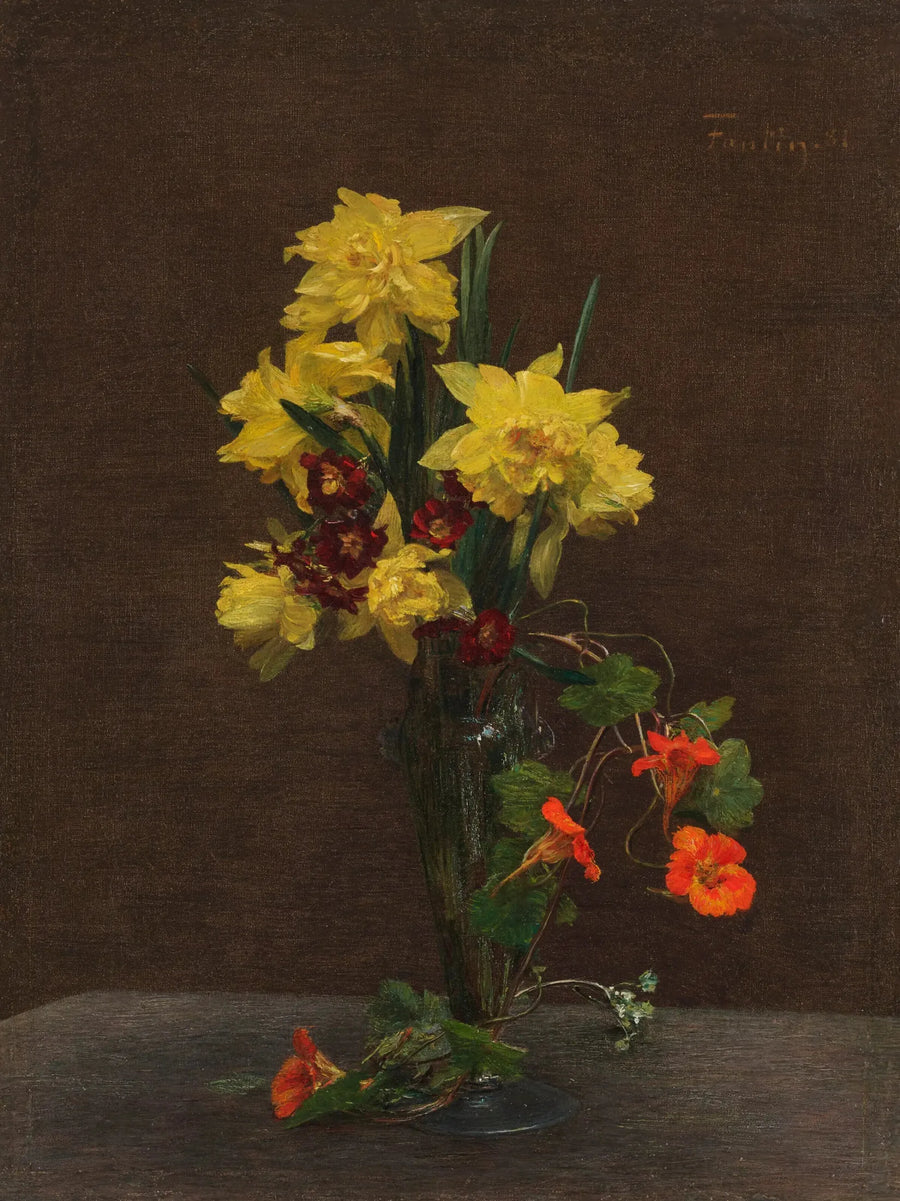 Jonquilles e capucine - Henri Fantin-Latour