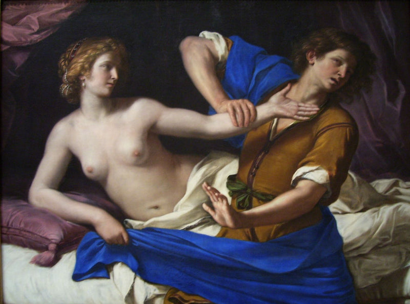 Giuseppe e la moglie di Potifar - Guercino