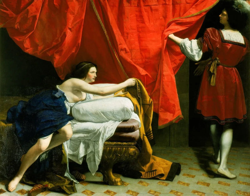 Giuseppe e la moglie di Potifar - Orazio Gentileschi