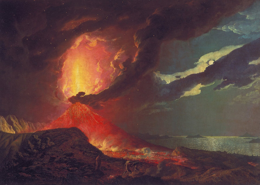 Le Vésuve en éruption, avec vue sur les îles de la baie de Naples - Joseph Wright of Derby