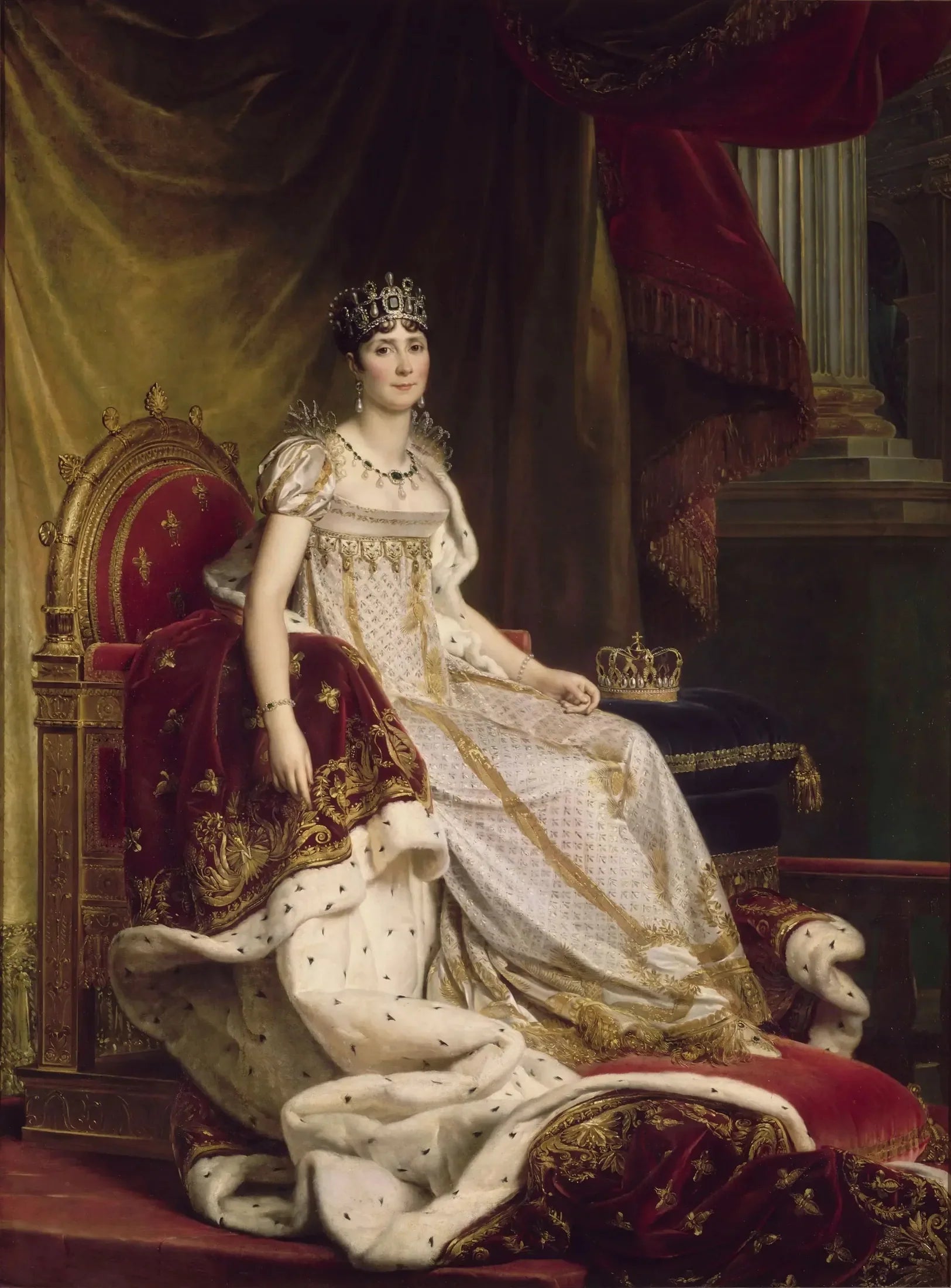 Joséphine en costume de sacré - François Gérard image 2 reproduction artisanale de tableau