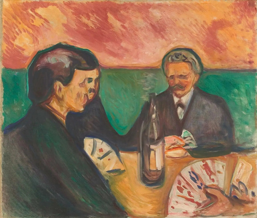 Giocatori di carte a Elgersburg - Edvard Munch