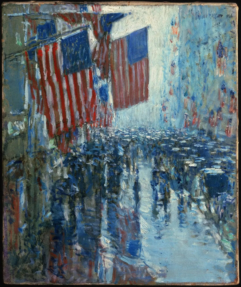 Giorno di pioggia, Quinta Strada - Childe Hassam