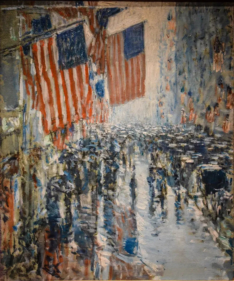 Giorno di pioggia, Quinta Strada - Childe Hassam