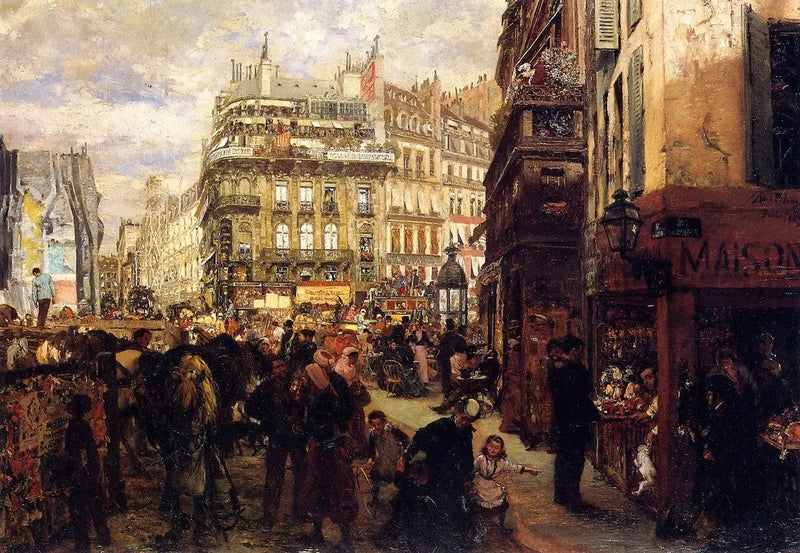 Giorno della settimana a Parigi - Adolph von Menzel