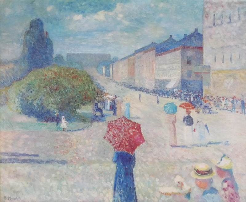 Giorno primaverile su Karl Johan - Edvard Munch
