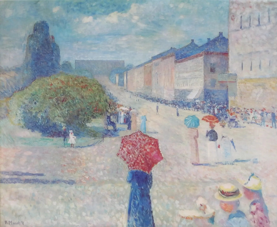 Giorno primaverile su Karl Johan - Edvard Munch