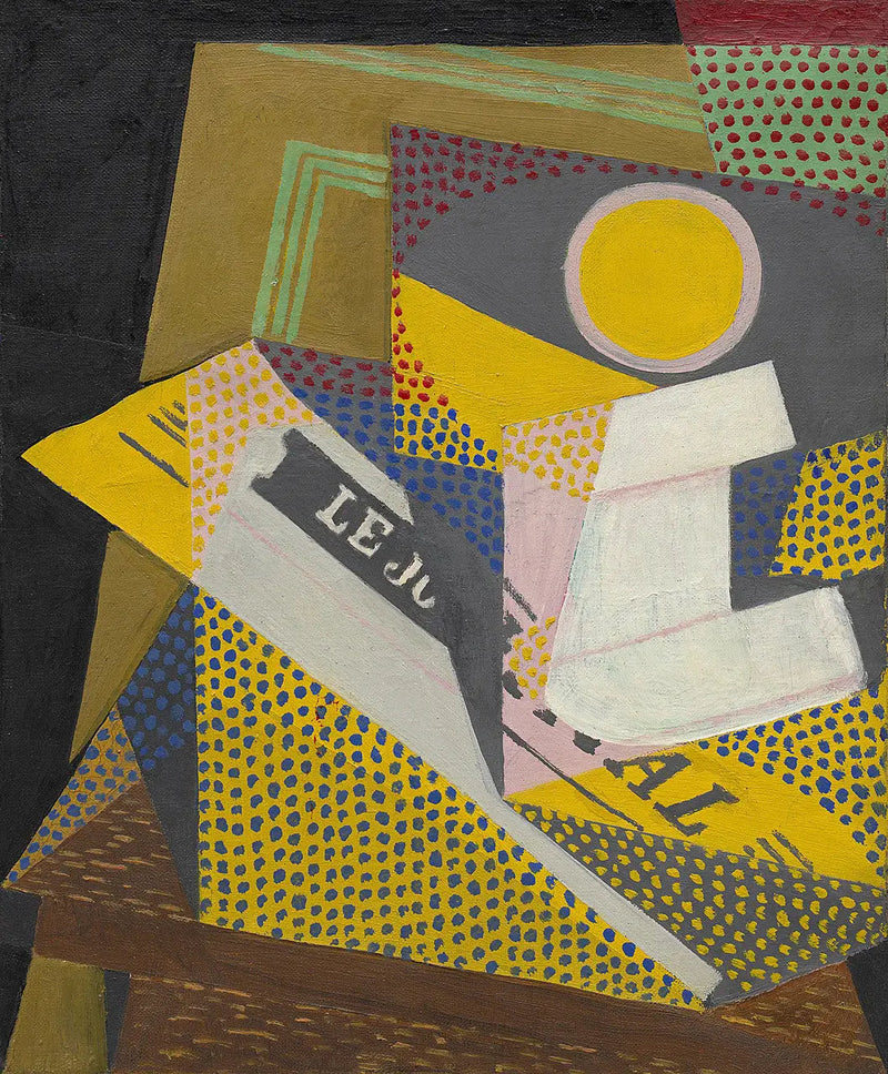 Journal et piatto di frutta - Juan Gris