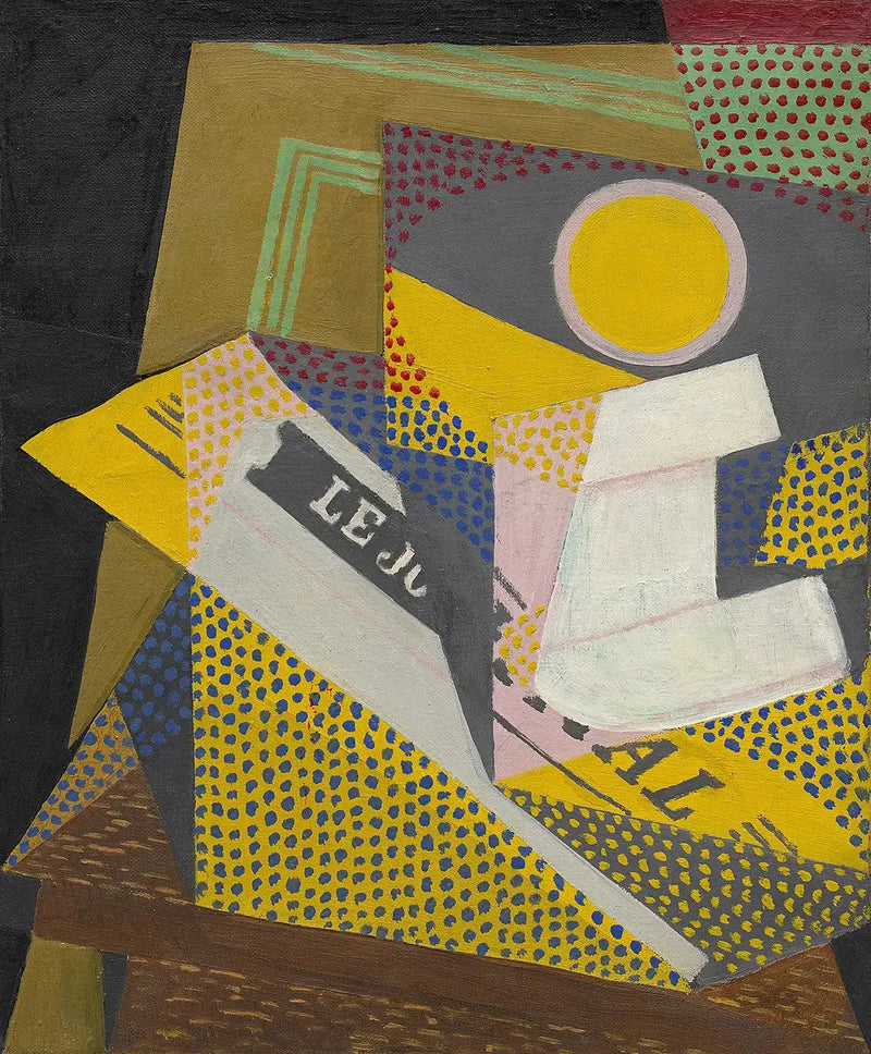 Journal et piatto di frutta - Juan Gris