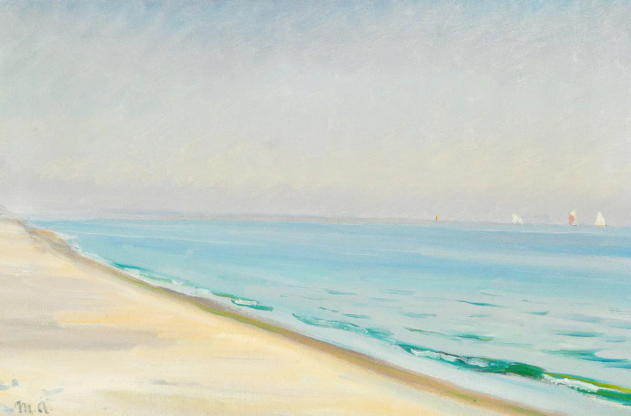 Giornata estiva a Skagen Senderstrand. (Michael Ancher) - Michael Peter Ancher