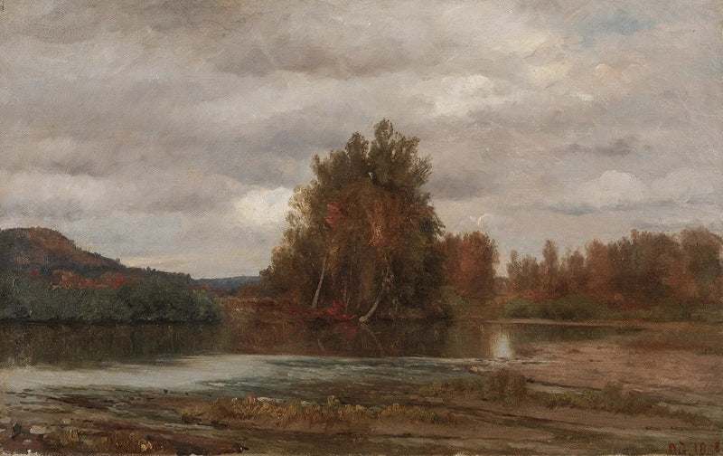 Giornata grigia sull'Esopus - Jasper Francis Cropsey