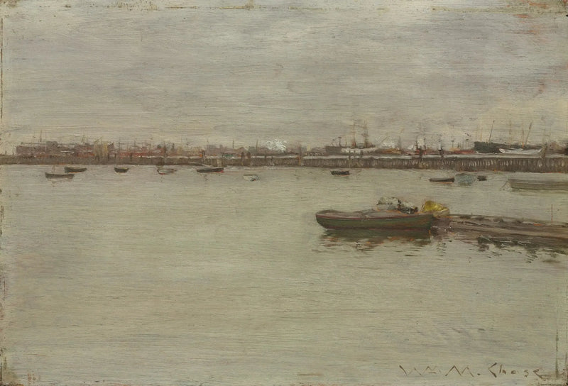 Giornata grigia sulla baia - William Merritt Chase