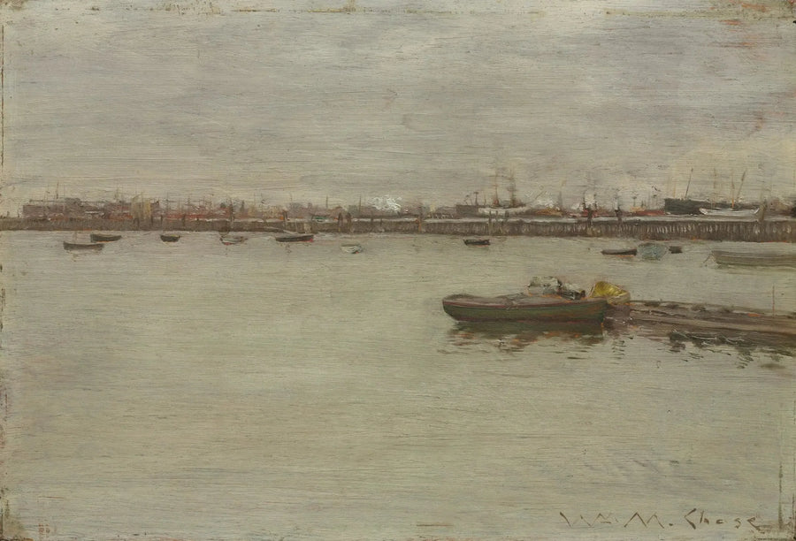Giornata grigia sulla baia - William Merritt Chase