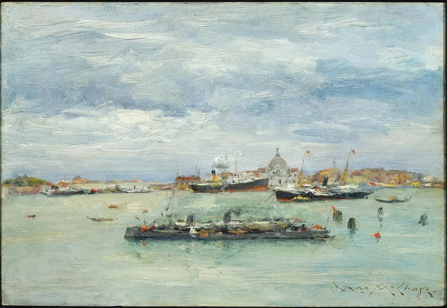 Giornata grigia sul lagone - William Merritt Chase
