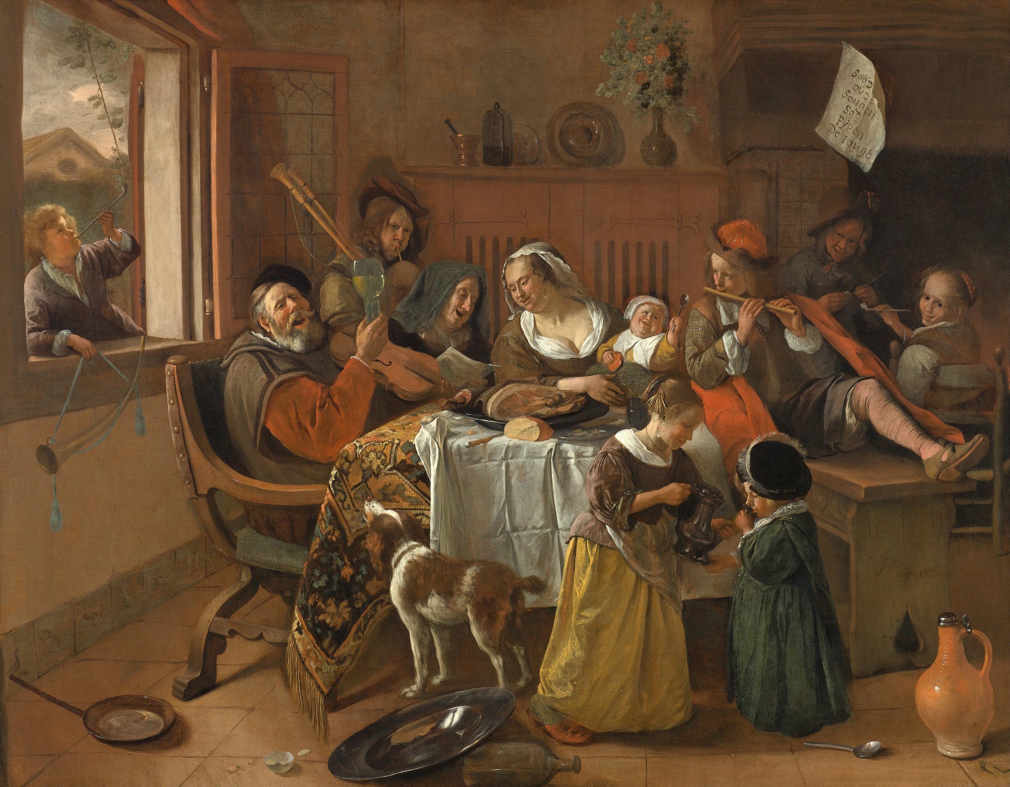 La joyeuse maison - Jan Steen