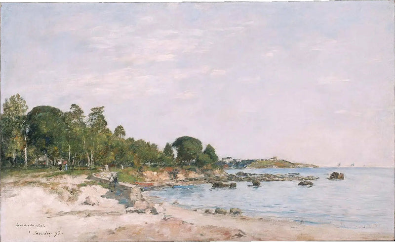 Juan-les-Pins, la baia e la Riva - Eugène Boudin