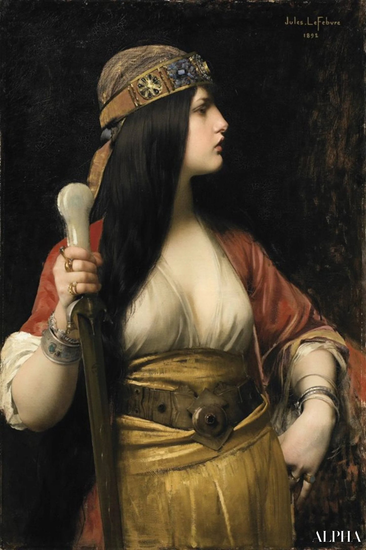 Judith, 1892 - Jules Lefebvre - Reproductions de tableaux et peintures haut de gamme