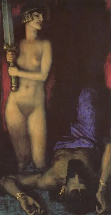 Reproduction du tableau « Judith et Holopherne - Franz von Stuck » par Alpha Reproduction en peinture à l’huile