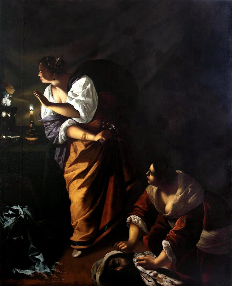 Giuditta e la sua serva Abra con la testa di Oloferne - Artemisia Gentileschi
