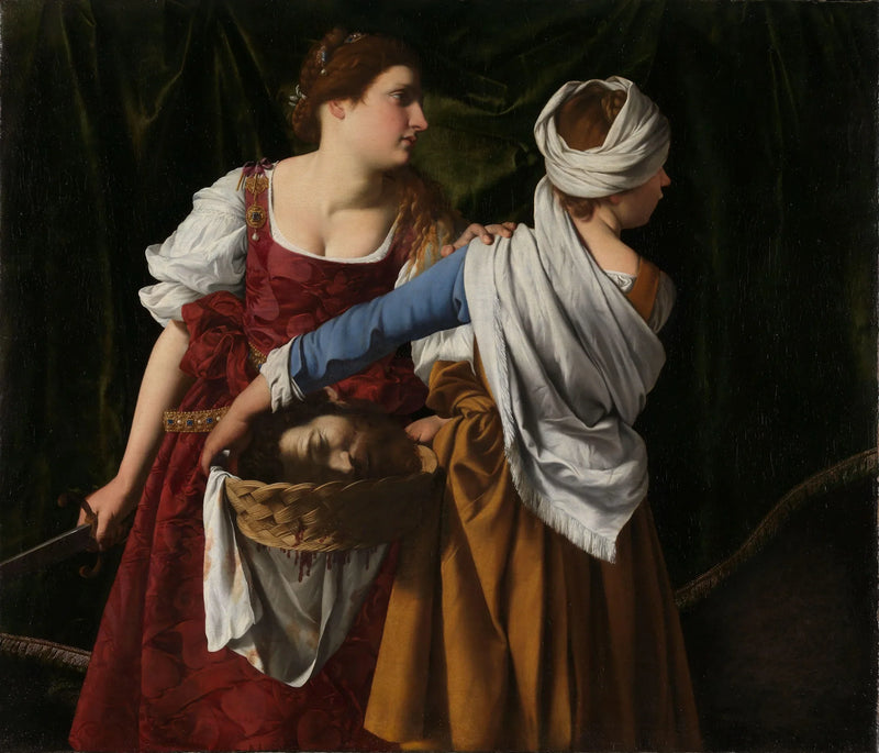 Giuditta e la sua ancella con la testa di Oloferne - Orazio Gentileschi