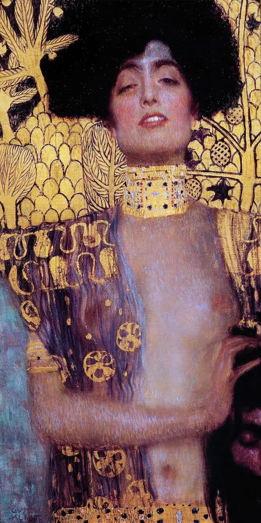 Judith I (detail) - Gustav Klimt image 1 reproduction artisanale de tableau