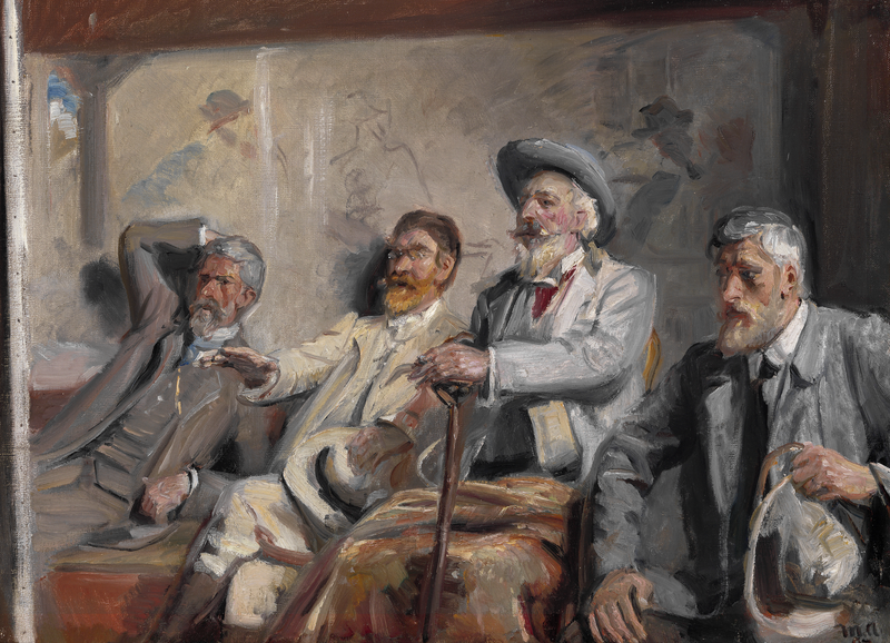 Giudici d'arte. studio. -Michael Peter Ancher