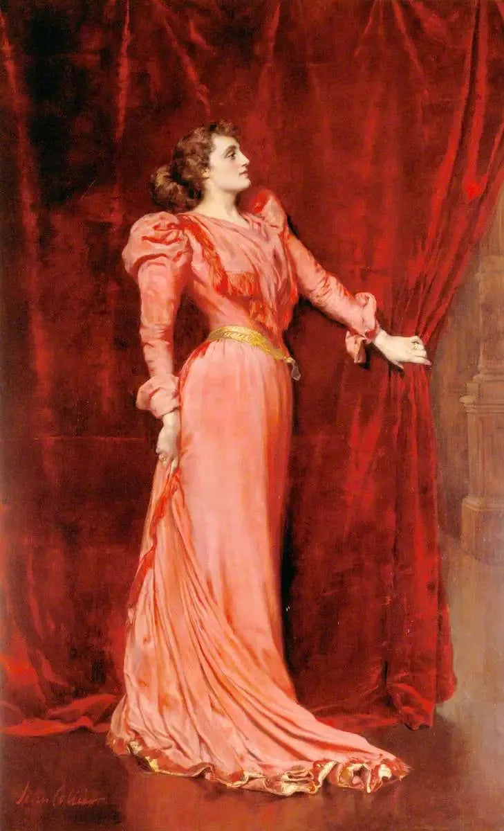 Julia Neilson-Terry (1868-1957), FRAM, nel ruolo di Drusilla Ives in « The Dancing Girl » - John Collier