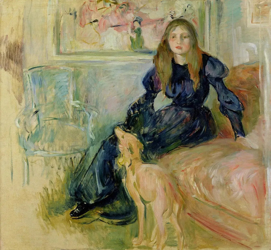 Julie Manet e il suo levriero Laërte - Berthe Morisot