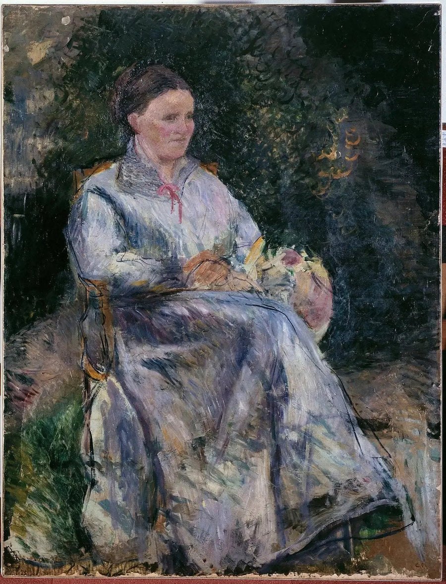 Julie Pissarro nel giardino - Camille Pissarro