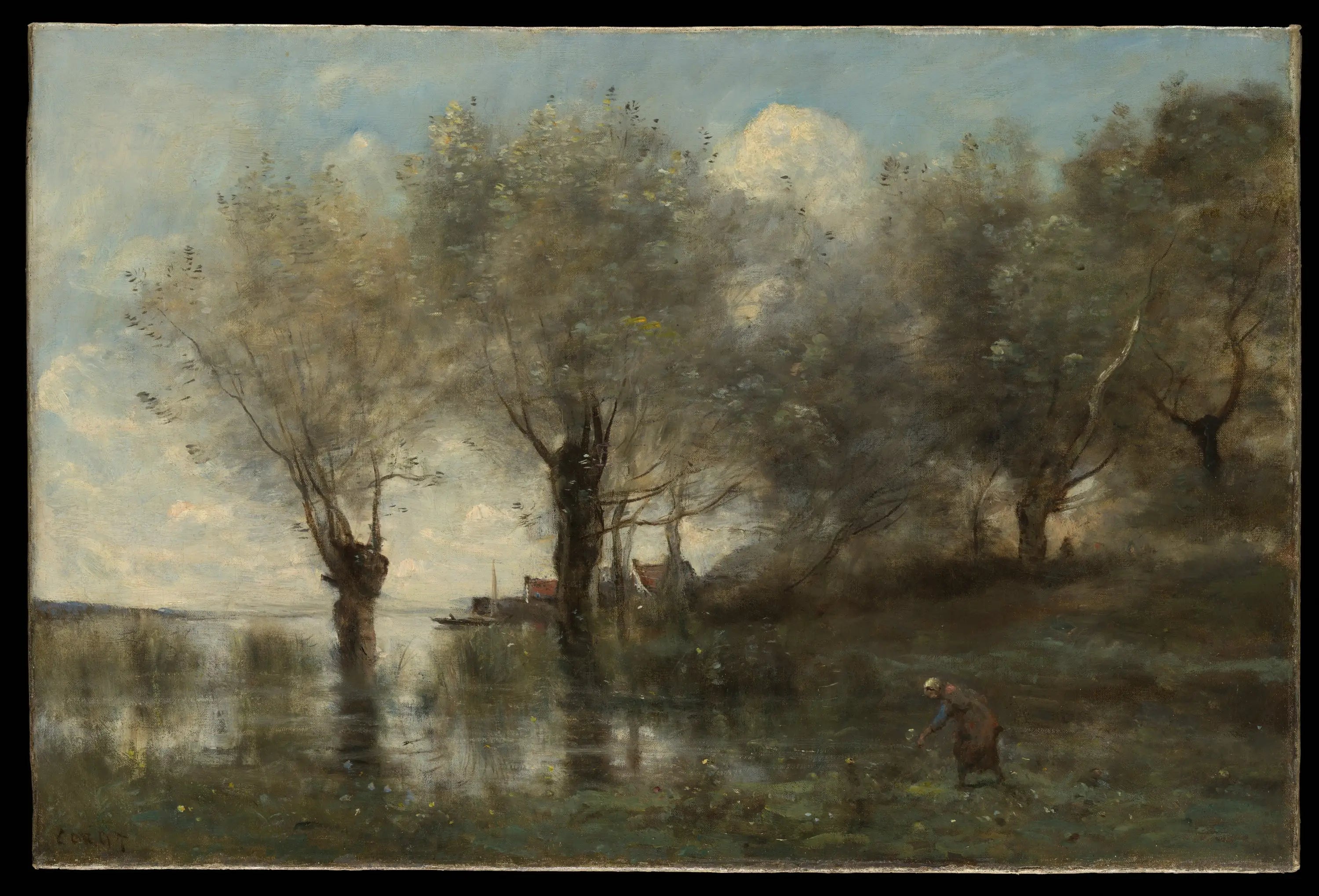 Jument en Picardie - Jean-Baptiste Camille Corot - Alpha Reproduction