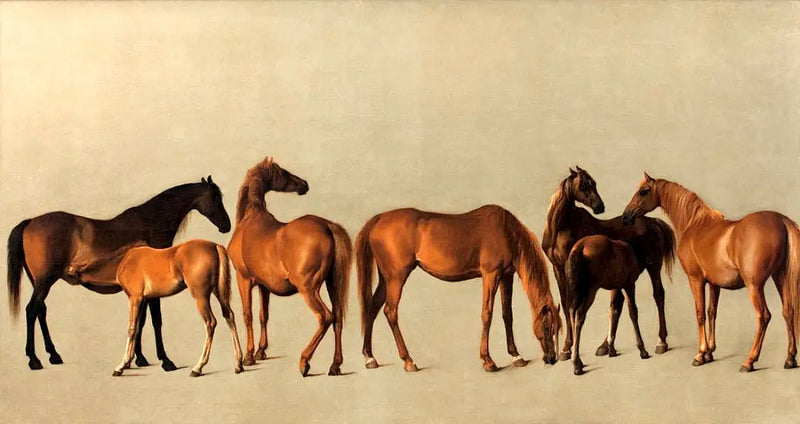 Giumente e puledri senza precedenti - George Stubbs