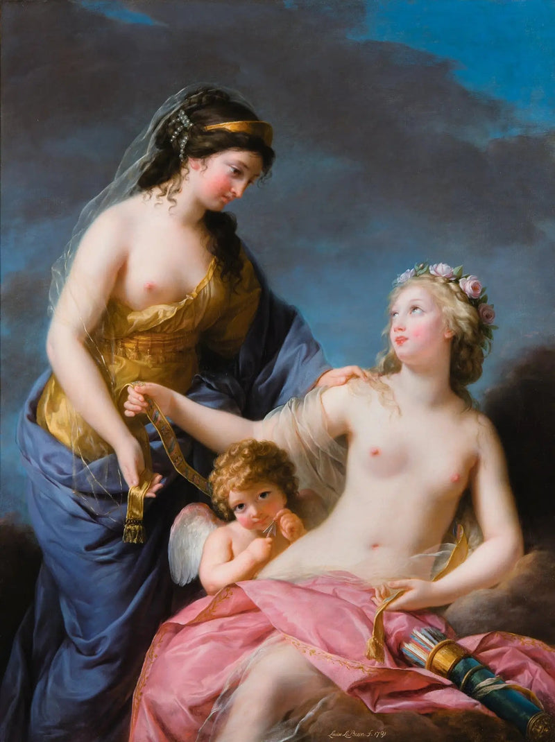 Giunone che chiede a Venere di prestarle la sua cintura magica - Élisabeth Vigée Le Brun