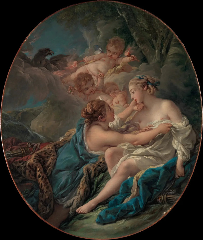 Giove, sotto i tratti di Diana e Callisto - François Boucher