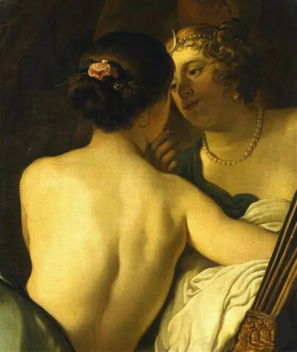 Giove, sotto le sembianze di Diana, seduce Callisto - Gerrit van Honthorst