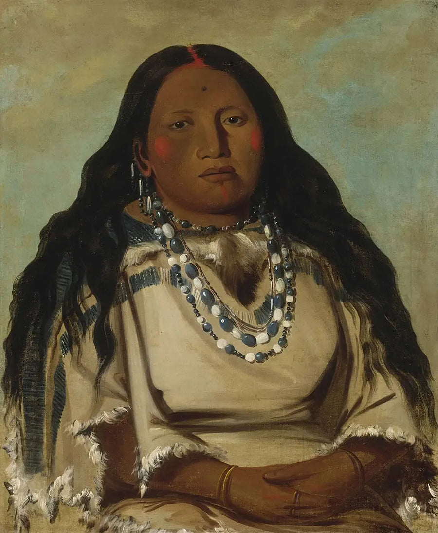Kah-béck-a, la gemella, moglie della mano insanguinata - George Catlin