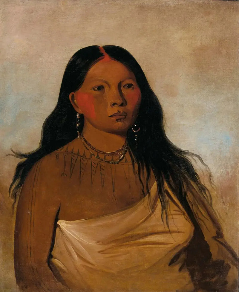 Káh-kée-tsee, Cosce, une femme Wichita - George Catlin