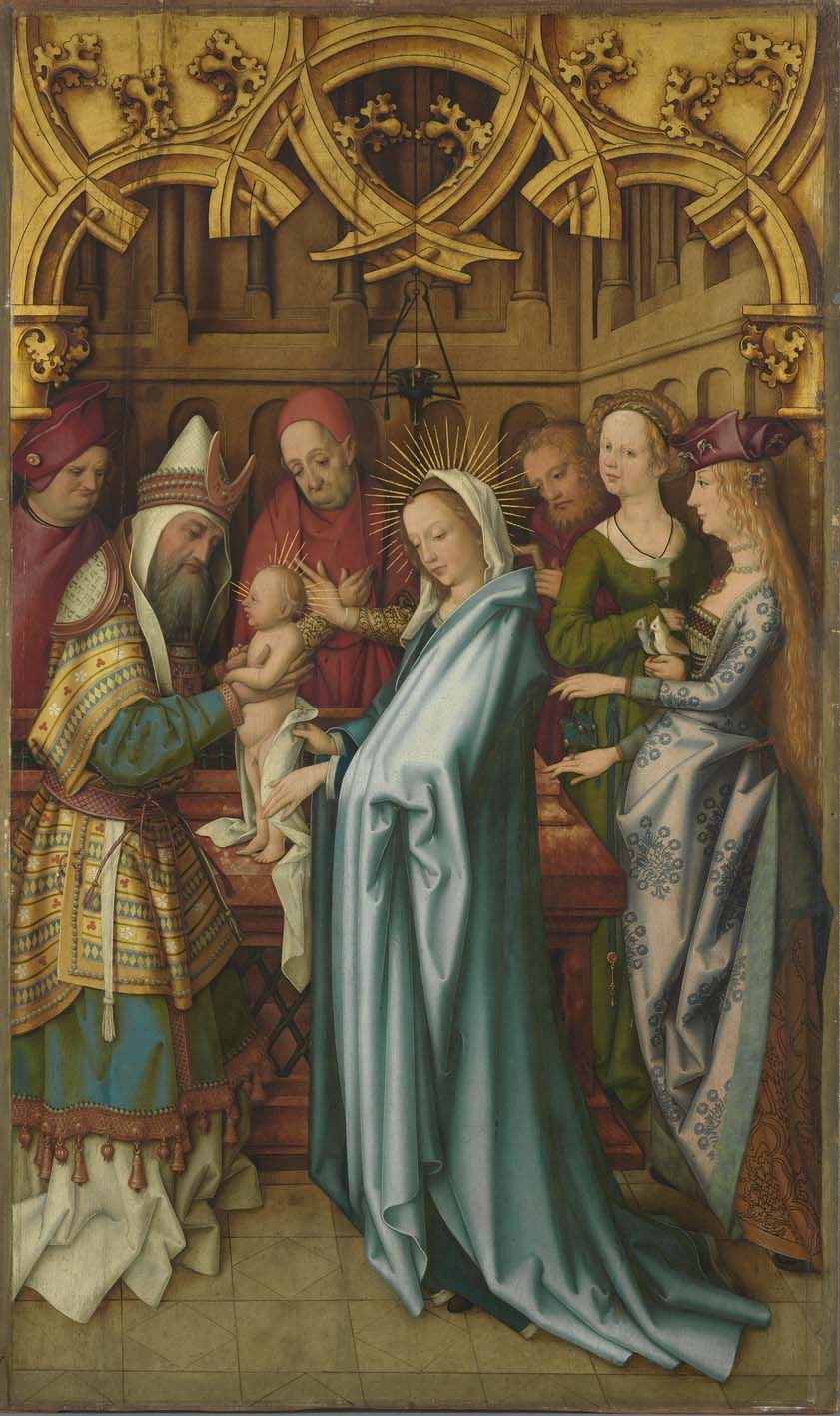 Kaisheimer Altar: Darbringung im Tempel - Hans Holbein the Elder image 1 reproduction d’œuvre d’art à l’huile
