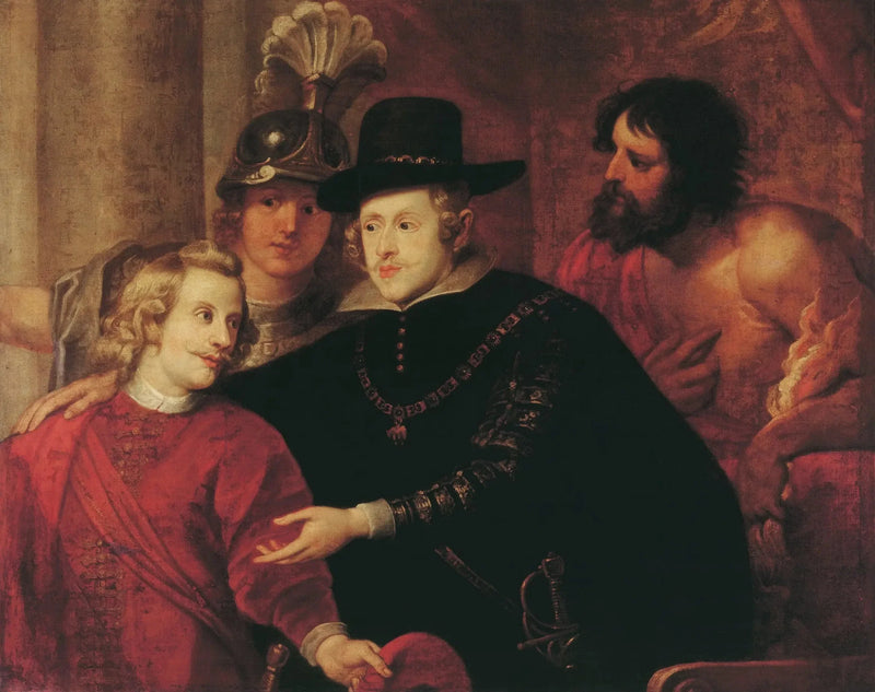 Kardinaal Infant Ferdinand prende congedo dal suo fratello re Filippo IV - Peter Paul Rubens