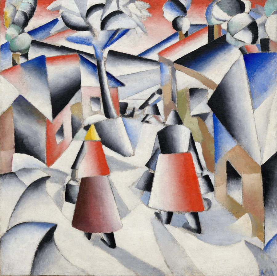 Matin au village après la tempête de neige - Kazimir Malevitch